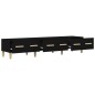 vidaXL Mueble de TV madera contrachapada negro 150x34,5x30 cm