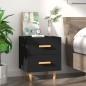 vidaXL Mesita de noche negro 40x35x47,5 cm vidaXL Mesita de noche negro 40x35x47,5 cm