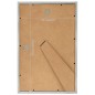 vidaXL Marcos de foto collage de pared/mesa 3 uds plateado 42x59,4 cm