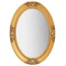 vidaXL Espejo de pared estilo barroco dorado 50x70 cm