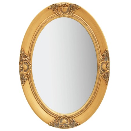 vidaXL Espejo de pared estilo barroco dorado 50x70 cm