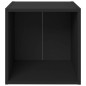 vidaXL Muebles para TV 2 uds madera contrachapada negro 37x35x37 cm vidaXL Muebles para TV 2 uds madera contrachapada negro 37x35x37 cm