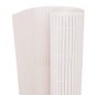 vidaXL Valla de jardín de doble cara blanca 110x400 cm vidaXL Valla de jardín de doble cara blanca 110x400 cm