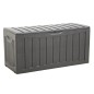 vidaXL Caja de almacenaje polipropileno negra 118x53x57 cm vidaXL Caja de almacenaje polipropileno negra 118x53x57 cm