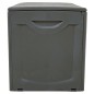 vidaXL Caja de almacenaje polipropileno negra 118x53x57 cm vidaXL Caja de almacenaje polipropileno negra 118x53x57 cm