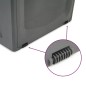 vidaXL Caja de almacenaje polipropileno negra 118x53x57 cm vidaXL Caja de almacenaje polipropileno negra 118x53x57 cm