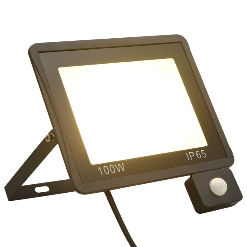 vidaXL Foco LED con sensor 100 W blanco cálido vidaXL Foco LED con sensor 100 W blanco cálido