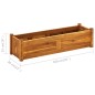 vidaXL Arriate de madera de acacia 100x30x25 cm vidaXL Arriate de madera de acacia 100x30x25 cm