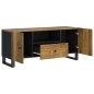 vidaXL Mueble de TV madera mango y madera contrachapada 105x33,5x46 cm vidaXL Mueble de TV madera mango y madera contrachapada 105x33,5x46 cm