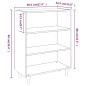 vidaXL Aparador de madera contrachapada blanco 69,5x32,5x90 cm vidaXL Aparador de madera contrachapada blanco 69,5x32,5x90 cm