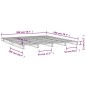 vidaXL Cama de palets de madera maciza de pino negra 200x200 cm vidaXL Cama de palets de madera maciza de pino negra 200x200 cm