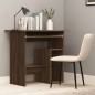 vidaXL Escritorio de madera contrachapada roble marrón 80x45x74 cm vidaXL Escritorio de madera contrachapada roble marrón 80x45x74 cm