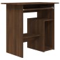vidaXL Escritorio de madera contrachapada roble marrón 80x45x74 cm vidaXL Escritorio de madera contrachapada roble marrón 80x45x74 cm