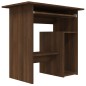 vidaXL Escritorio de madera contrachapada roble marrón 80x45x74 cm vidaXL Escritorio de madera contrachapada roble marrón 80x45x74 cm