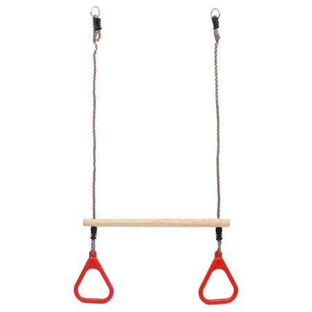vidaXL Columpio trapecio con anillas 