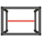 vidaXL Estructura banco de trabajo metal negro y rojo mate 70x50x79cm vidaXL Estructura banco de trabajo metal negro y rojo mate 70x50x79cm