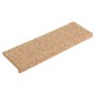 vidaXL Alfombras de peldaños de escalera 15 uds dorado 65x21x4 cm vidaXL Alfombras de peldaños de escalera 15 uds dorado 65x21x4 cm