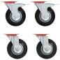 vidaXL Ruedas giratorias 4 unidades 125 mm