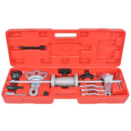 vidaXL Set extractor de martillo de inercia 9 modos 17 piezas