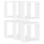 vidaXL Estantes cubo de pared 6 unidades blanco 30x15x30 cm vidaXL Estantes cubo de pared 6 unidades blanco 30x15x30 cm