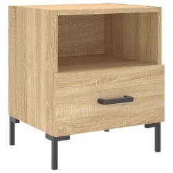 vidaXL Mesita de noche madera de ingeniería roble Sonoma 40x35x47,5 cm