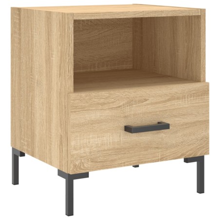 vidaXL Mesita de noche madera de ingeniería roble Sonoma 40x35x47,5 cm