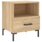 vidaXL Mesita de noche madera de ingeniería roble Sonoma 40x35x47,5 cm vidaXL Mesita de noche madera de ingeniería roble Sonoma 40x35x47,5 cm