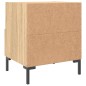 vidaXL Mesita de noche madera de ingeniería roble Sonoma 40x35x47,5 cm vidaXL Mesita de noche madera de ingeniería roble Sonoma 40x35x47,5 cm
