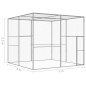 vidaXL Jaula para gatos acero galvanizado 3x3x2,5 m vidaXL Jaula para gatos acero galvanizado 3x3x2,5 m