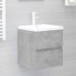 vidaXL Armario para lavabo contrachapada gris hormigón 41x38,5x45 cm vidaXL Armario para lavabo contrachapada gris hormigón 41x38,5x45 cm