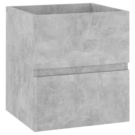 vidaXL Armario para lavabo contrachapada gris hormigón 41x38,5x45 cm