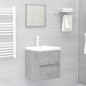 vidaXL Armario para lavabo contrachapada gris hormigón 41x38,5x45 cm vidaXL Armario para lavabo contrachapada gris hormigón 41x38,5x45 cm