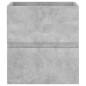 vidaXL Armario para lavabo contrachapada gris hormigón 41x38,5x45 cm vidaXL Armario para lavabo contrachapada gris hormigón 41x38,5x45 cm