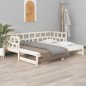 vidaXL Sofá cama extraíble madera maciza de pino 2x(90x190) cm vidaXL Sofá cama extraíble madera maciza de pino 2x(90x190) cm