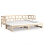 vidaXL Sofá cama extraíble madera maciza de pino 2x(90x190) cm vidaXL Sofá cama extraíble madera maciza de pino 2x(90x190) cm