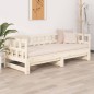 vidaXL Sofá cama extraíble madera maciza de pino 2x(90x190) cm vidaXL Sofá cama extraíble madera maciza de pino 2x(90x190) cm