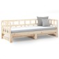vidaXL Sofá cama extraíble madera maciza de pino 2x(90x190) cm vidaXL Sofá cama extraíble madera maciza de pino 2x(90x190) cm