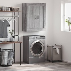 vidaXL Armario de pared madera ingeniería gris Sonoma 69,5x34x90 cm