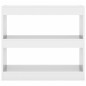 vidaXL Estantería/divisor de espacios blanco brillante 80x30x72 cm vidaXL Estantería/divisor de espacios blanco brillante 80x30x72 cm