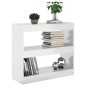 vidaXL Estantería/divisor de espacios blanco brillante 80x30x72 cm vidaXL Estantería/divisor de espacios blanco brillante 80x30x72 cm