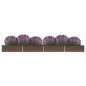 vidaXL Jardinera de acero galvanizado marrón 600x80x45 cm vidaXL Jardinera de acero galvanizado marrón 600x80x45 cm