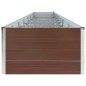vidaXL Jardinera de acero galvanizado marrón 600x80x45 cm vidaXL Jardinera de acero galvanizado marrón 600x80x45 cm