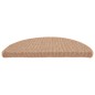 vidaXL Alfombras de peldaños de escalera 15 uds marrón 56x17x3 cm vidaXL Alfombras de peldaños de escalera 15 uds marrón 56x17x3 cm