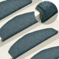 vidaXL Alfombras de peldaños de escalera 15 uds verde oscuro 65x24x4cm vidaXL Alfombras de peldaños de escalera 15 uds verde oscuro 65x24x4cm