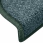 vidaXL Alfombras de peldaños de escalera 15 uds verde oscuro 65x24x4cm vidaXL Alfombras de peldaños de escalera 15 uds verde oscuro 65x24x4cm