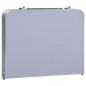 vidaXL Mesa de camping plegable aluminio blanca 60x40 cm