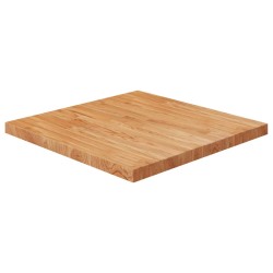 vidaXL Tablero de mesa cuadrada madera roble marrón claro 70x70x4 cm