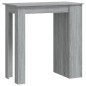 vidaXL Mesa alta con estante gris Sonoma 102x50x103,5 cm vidaXL Mesa alta con estante gris Sonoma 102x50x103,5 cm