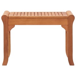 vidaXL Banco de jardín madera maciza de eucalipto 64 cm