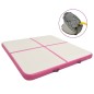 vidaXL Esterilla inflable de gimnasia con bomba PVC rosa 200x200x20 cm vidaXL Esterilla inflable de gimnasia con bomba PVC rosa 200x200x20 cm